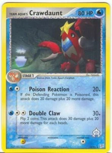 (pok-MA-014) Team Aqua's Crawdaunt (R) Pokemon EX Team Magma VS Aqua Card # 14 - Picture 1 of 1