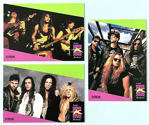EXTREME 3 CARD SET ProSet SuperStars MusiCards 1991 UK 1st Ed. 34Yrs! RARE - Picture 1 of 7