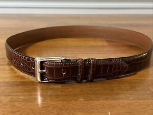 vintage polo Ralph Lauren genuine leather brown belt made USA NEW WITH TAG
