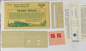 Champ Decals HX-14 Railway Express REX Freight Refrigerator HO Scale - Picture 1 of 1