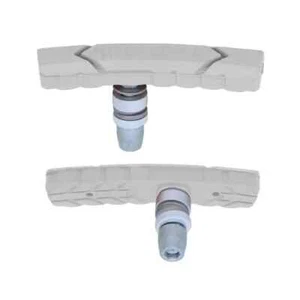 Kool Stop All Terrain Brake Pads WHITE Threaded 1 Pair BMX - Picture 1 of 1