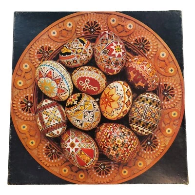 Vtg 1977 Springbok Circular Puzzle Ukrainian Folk Art Eggs Pysanka COMPLETE - Image 1 of 4