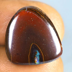 19.66 ct Cabochon (17 x 16 mm) Multi Color Australian Koroit Boulder Opal - Picture 1 of 2