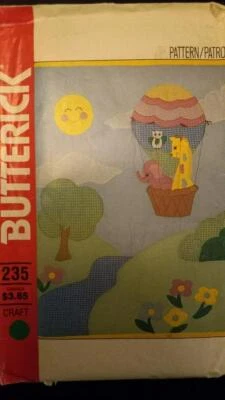 Butterick 235 Baby Hand Embroidered & Appliqued Quilt Pattern - Image 1 of 2
