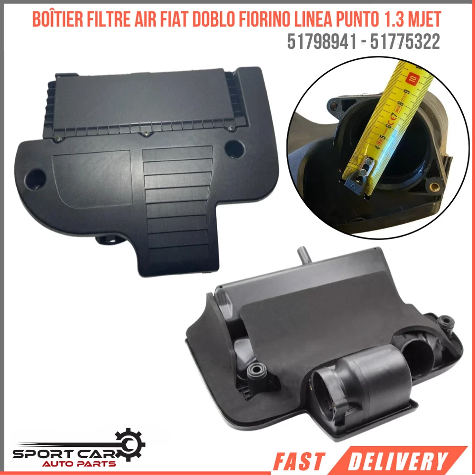 Boîtier filtre air Fiat DOBLO FIORINO LINEA G.PUNTO 1.3 MJET 51798941 51775322 - Bild 1 von 4