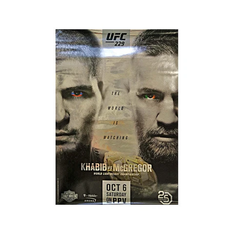 UFC 229: Khabib vs McGregor 27"x39" Event Poster Cover