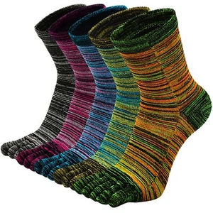 Men's Toe Socks Cotton Fun Casual Athletic Running Ankle Five Finger Crew Soc... - Picture 1 of 7