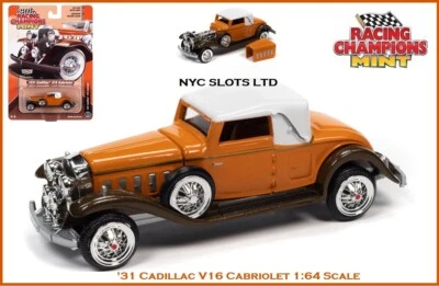 Racing Champions 1:64 Diecast Car '31 Cadillac V16 Cabriolet Auto World RCSP015 Foto 1 de 4