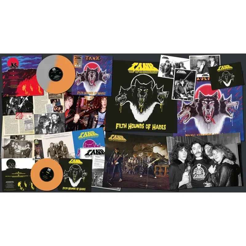 TANK - Filth Hounds Of Hades LP orange grey bi-color Vinyl + Bonus 10" NEUWARE - Bild 1 von 1