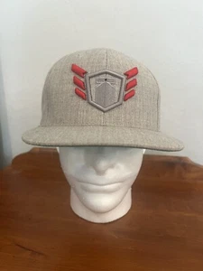 Vital 4U Energy Snapback Hat Gray Embroidered Logo On Front Structured Wool Cap - Picture 1 of 13