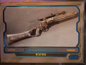 Rifle carabina Star Wars 2012 Galactic Files 2 #627 EE-3 AZUL 265/350 - Imagen 1 de 1