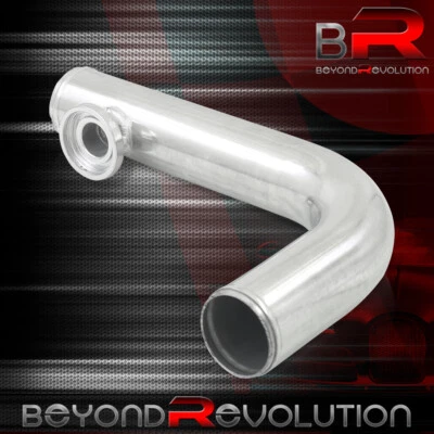 63.5MM 90 Degree Elbow Aluminum Piping Turbo SQV SSQV Flange BOV Adapter Pipe SL - Image 1 of 3