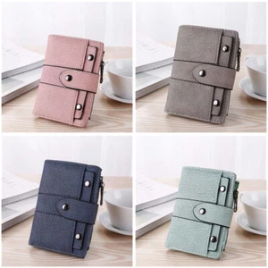 Women Girl Short Wallet Leather Clutch Coin Small Purse Card Holder Handbag US - Picture 1 of 20