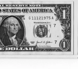 $1 BIRTHDAY NOTE "11121975"; NOVEMBER 12, 1975 OR DECEMBER 11, 1975 - Picture 1 of 3