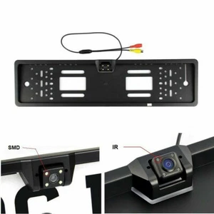 PORTATARGA CON TELECAMERA RETROMARCIA RETROCAMERA 4 LED AUTO VISIONE NOTTURNA - Imagen 1 de 5