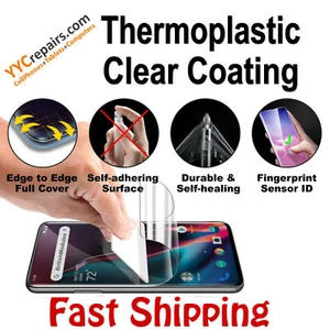 Samsung Galaxy S8 S9 Thermoplastic Self Healing Clear Soft Gel Screen Protector - Photo 1 sur 5