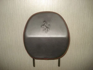 Ferrari 360 Headrest Leather Black With Red Seams 659734 OEM - Picture 1 of 1