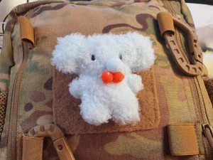 Toppa in tessuto peluche ELPHY, con velcro sul retro - Foto 1 di 3