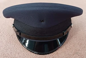 Air Force Style Round Top Cap, Open Cane w/Braid, Sentry Uniform Cap, #C1001-BC - Picture 1 of 7