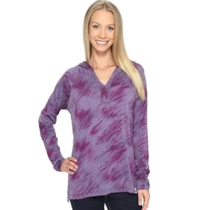 Camisa con capucha Smartwool para mujer Merino 150 patrón púrpura desierto talla S - Imagen 1 de 8