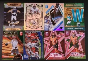 2022 Donruss Elite Football INSERTS with Green and Pink You Pick the Card