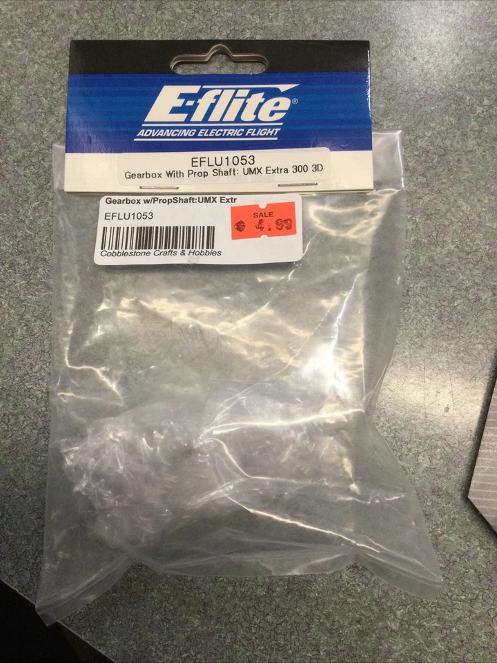 E flite EFLU1053 gearbox with prop shaft UMX Etra 300 3D - Image 1 of 1