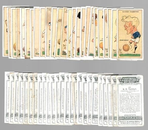 ZIGARETTENKARTEN. Spieler Tabak. Fußball Karikaturen von Mac. (50 Stück).(1927) - Bild 1 von 1