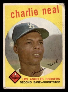 Charlie Neal 1959 Topps #427 en muy buen estado - Imagen 1 de 2