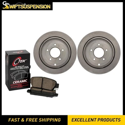 C-Tek Rear Disc Brake Pad Set Disc Brake Rotor 3 PCS for 1992-1995 Mazda 929 - Image 1 of 4