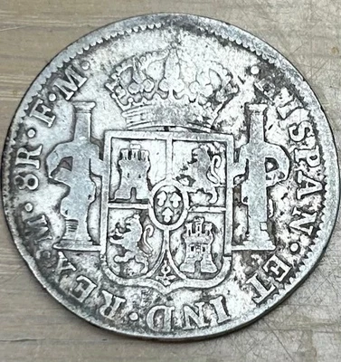 Moneda de plata dólar pilar 1798 8 reales 8R colonial español Carlos II .903 Foto 1 de 2