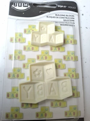 Jem Sugarcraft Cake Pop It Mould Baby Building Blocks - Image 1 of 3