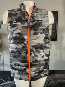 Lands' End Black and Gray Puffer Vest Kids Size XL - Picture 1 of 8
