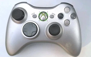 Microsoft Xbox 360 Official Silver Special Edition Controller Control Pad 6 - Picture 1 of 5