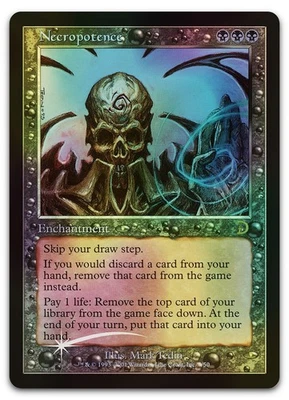 Necropotence #7 (Foil) (NM) Deckmasters Garfield vs Finkel DKM Magic MTG - Image 1 of 2