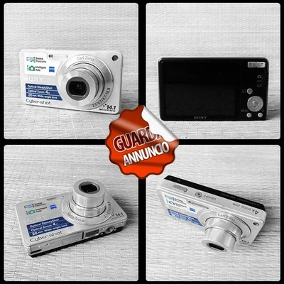 SONY CYBER-SHOT DSC-W350 - ULTRA-COMPATTA TASCABILE, CON OTTICA CARL ZEISS - Immagine 1 di 4