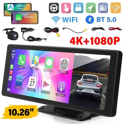 10.26" Autoradio CarPlay Apple Android Touchscreen GPS BT Wireless CarPlay Auto - Bild 1 von 4