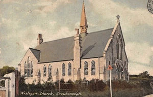 POSTCARD SUSSEX CROWBOROUGH WESLEYAN CHURCH c 1907 - Picture 1 of 2