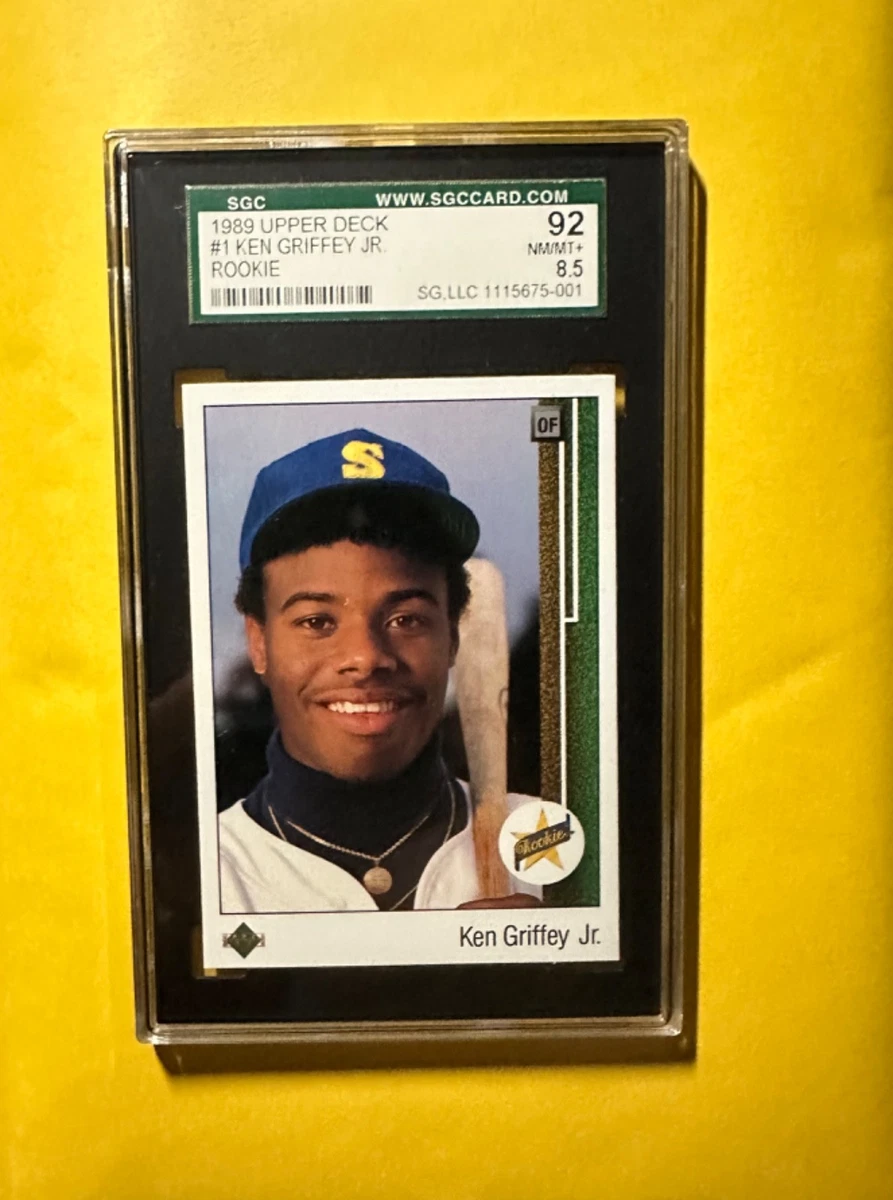 Upper Deck Ken Griffey Jr 8.5 Graded Rookie Baseball Trading Cards