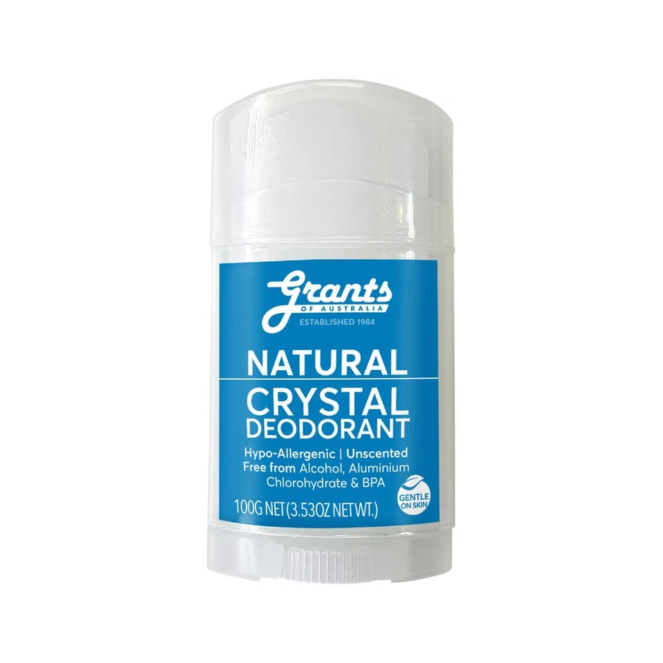 New Grants Of Australia Crystal Deodorant Stick Natural 100g Foto 1 de 1