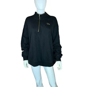 Nike Plus Size Active Quarter-Zip Top - Black/metallic Gold 2X NWT - Picture 1 of 5