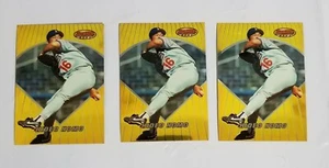 Lot of 3 Hideo Nomo 1996 Bowman's Best #1 Dodgers - Picture 1 of 2