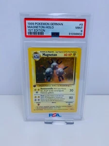 Magneton ☆ 1. Edition ☆ PSA 9 Mint ☆ 9/102 ☆ Base Set ☆ Deutsch ☆ Pokémon ☆ - Bild 1 von 3