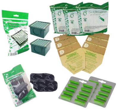 FOLLETTO VK 130 131 KIT RISPARMIO SACCHETTI CARTA FILTRI PROFUMINI ASPIRAPOLVERE - Immagine 1 di 4