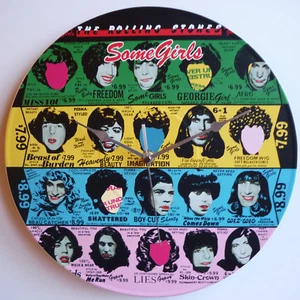 The Rolling Stones - Some Girls (1978) - 12" Vinyl Record Clock - Picture 1 of 1
