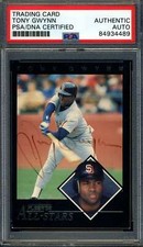 Tony Gwynn PSA DNA Coa Signed 1992 Fleer All Stars Autograph