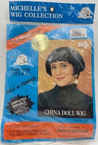VTG Michelle’s Wig Collection Pro Theatrical China Doll Wig Blonde 1994 Franco - Picture 1 of 9