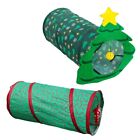 Tunnel Tube Christmas Tree Tunnels Toy for Indoor Rabbit Pet
