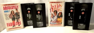 ABSOLUTELY FABULOUS Series 1 & 2 PAL VHS Pair 2 tape box sets not NTSC BBC - Picture 1 of 13