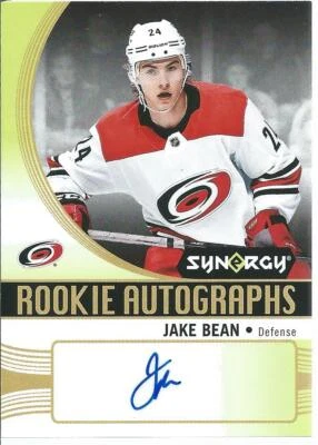 2018-19 Upper Deck Synergy JAKE BEAN #A-BE Rookie Autograph Carolina - Image 1 of 2