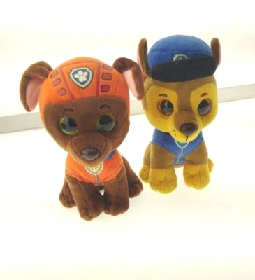 Lote de Peluche Spin Master Nickelodeon Paw Patrol Chase Zuma Ty Beanie Boo 6" f155 Foto 1 de 3